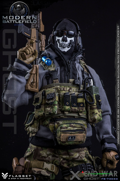 Саймон "Гоуст" Райли (Призрак, Ghost, Call of Duty Modern Warfare II) КОЛЛЕКЦИОННАЯ ФИГУРКА 1/6 scale END WAR GHOST (FS-73033) - FLAGSET