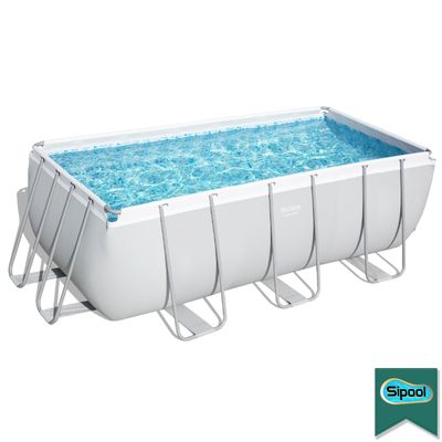Каркасный прямоугольный бассейн Bestway 56456 (412х201х122 см) с картриджным фильтром и лестницей