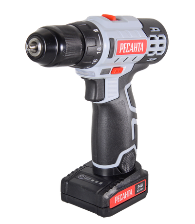 Дрель-шуруповерт аккумуляторная ДА-24-2ЛК Ресанта  [58961]