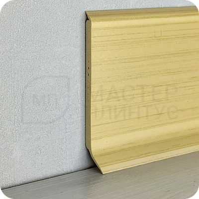 Напольный плинтус из Вспененного ПВХ HSL Dollken высота 80мм, толщина 5мм. цвет ахорн