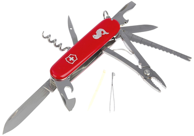 VICTORINOX Angler 1.3653.72, 91 мм, 19 функций, красный