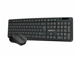 Клавиатура+мышь беспроводная Havit KB278GCM USB; Черный
