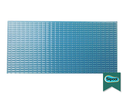 Плитка керамическая противоскользящая Aquaviva темно-голубая, 244х119х9 мм