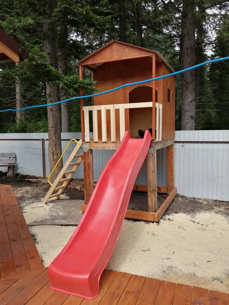 Доработка детской площадки. д. Заварзино