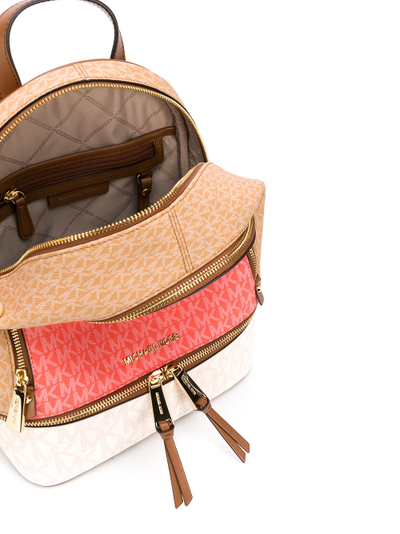 Рюкзак Michael Kors Rhea pink vanilla MK logo