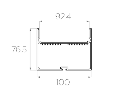 Алюминиевый профиль 4L-10076-S ANOD