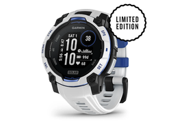 Garmin Instinct 3 45mm Solar Whitestone with Whitestone/Bolt Blue Band (010-02934-03 / 010-02934-43)