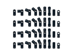 !АНАЛОГ! Special Elements for Structures Set /  Angle connectors Black, BLACK (SPEC5)