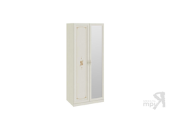 Шкаф для одежды с 1-ой глухой и 1-ой зеркальной дверями «Лючия»