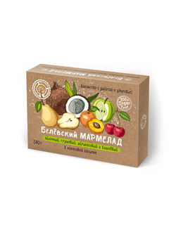 Мармелад белевский на фруктозе 240г