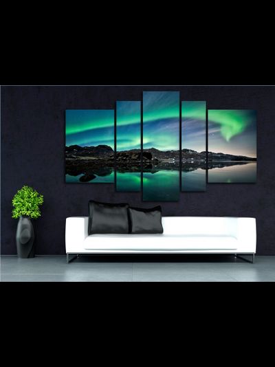 Модульная картина "Северное сияние"