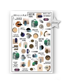Слайдер-дизайн MilliArt Nails Металл MTL-100