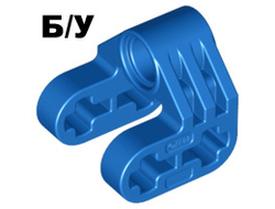 ! Б/У - Technic, Axle and Pin Connector Perpendicular Split, Blue (92907 / 6212141 / 6279026) - Б/У