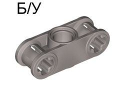! Б/У - Technic, Axle and Pin Connector Perpendicular 3L with Center Pin Hole, Pearl Light Gray (32184 / 4177429) - Б/У
