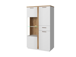 Гостиная MATEO - 09 МАТЕО Шкаф с витриной 1V2D1S P