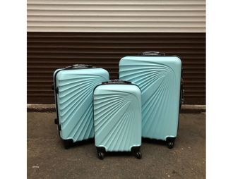 Комплект из 3х чемоданов Olard ABS S,M,L мятный
