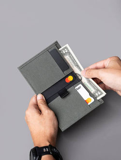 Кошелек Alpaka Ark Bifold Cash Wallet Axoflux 300D Grey