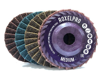 Лепестковый нетканый круг RoxelPro ROXPRO 115 х 22мм, конический