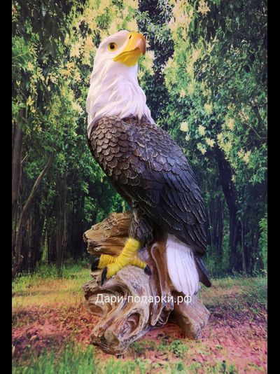 ОРЕЛ гордый  - символ власти, могущества, непобедимости и силы. 60*30см  4,5кг  полистоун Россия 4764/015012*