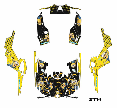 наклейки квадроцикл кавасаки BRP Can-Am Outlander G2  2014-2023 екатеринбург мотонаклейка.ру