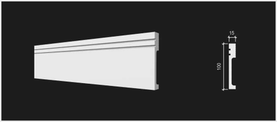 Напольный плинтус Decor Dizayn DD719, 2 метра