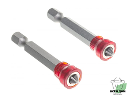 Бита  1/4 50мм с магнитной насадкой Quatro Torsion 2шт