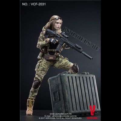 Коллекционная фигурка 1/6 MC Camouflage Women Soldier Villa (VCF-2031) - VERYCOOL