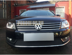 Защита радиатора Volkswagen Passat B7 2011-2015 black PREMIUM