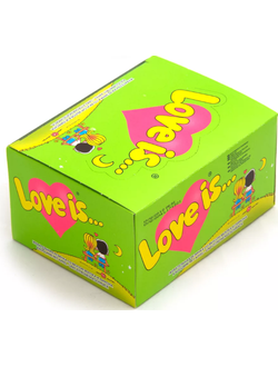 LOVE IS жевательная резинка Яблоко Лимон