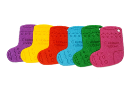 Новогодние валенки, Однослойный фетр, лого - насечка лазером. 