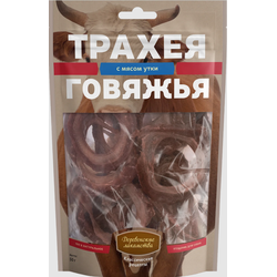Деревенские лакомства, Трахея говяжья с мясом утки для собак, 50 г