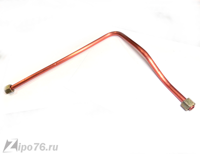 Трубка компрессора 550 медная с гайками на 16мм резьба