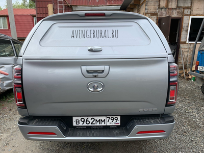 Стильный коммерческий кунг Sk3 для Хавал Пуэр серебристого цвета от AVENGERURAL.RU