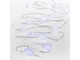 Гирлянда светодиодная Снежинки, 2м, 20 диодов, цвет белый 303-010