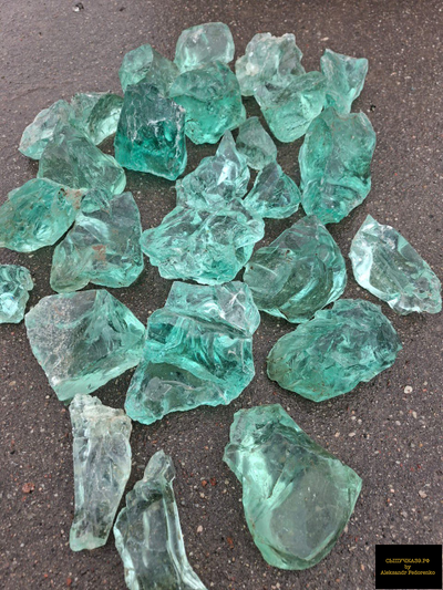 эрклез зелено-голубой кусковой