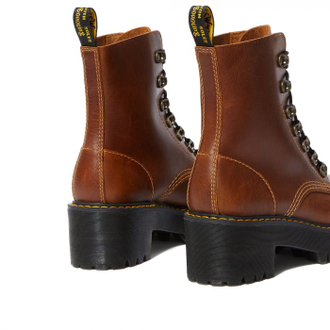 Ботинки Dr. Martens Leona Orleans коричневые женские