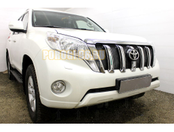 Защита радиатора Toyota Land Cruiser Prado 150 2013-2017 black PREMIUM