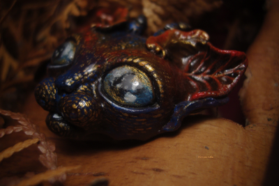 "Шуршащий Вихрябрррь". Коллекционная брошь с котом в стиле фэнтези