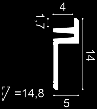 C382 Карниз L3 - 14*5*200см