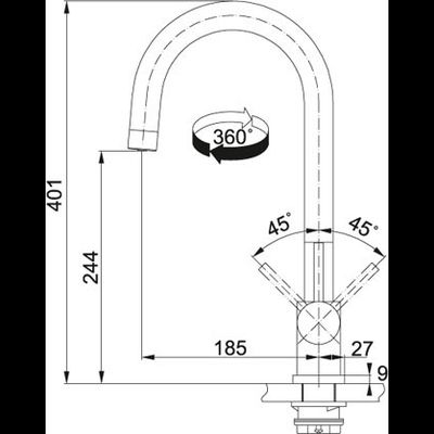 СМЕСИТЕЛЬ FRANKE EOS CLEAR WATER
