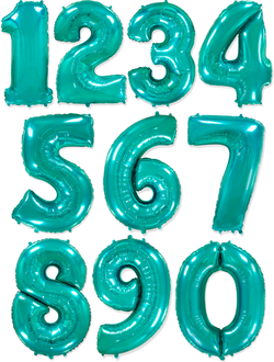 Шар-цифра 102 см с гелием Тиффани