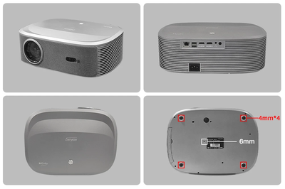 Проектор Everycom HQ10W (версия 2025 года) Full HD со встроенным Android 12.0, 800 Ansi люменов