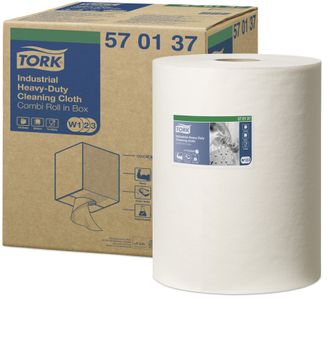 570137 Tork Premium Нетканый материал суперпрочный в малом рулоне 160 листов со съемной втулкой белый
