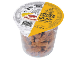 Гренки в стакане "ДОН КРУТОН" пшеничные "Сало с горчицей" 130гр