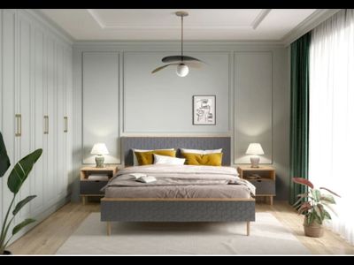 Спальня Денвер дуб вотан/графит