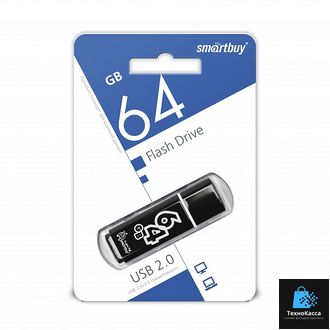 USB-накопитель SmartBuy 64GB GLOSSY Blue