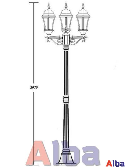 Astoria 308 B L BG Парковый светильник