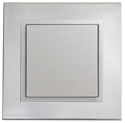 Рамка Logus 90 металл 1 пост, сталь/алюминий - Efapel 90910 TIA