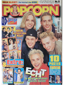 Popcorn Magazine Issue September 1998 Echt, Nick Carter, Backstreet Boys, DJ Bobo, Die Arzte, AkteX,