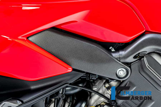 Накладка на раму левая карбоновая RAL.104.DV4RM.K Ducati Panigale V4 V4S 2022 - 2023